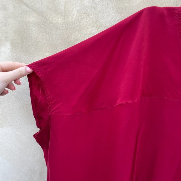 Hatch Collection Women's Scarlet Slouch Maternity Shift Dress Size P V-neck - Picture 3 of 9